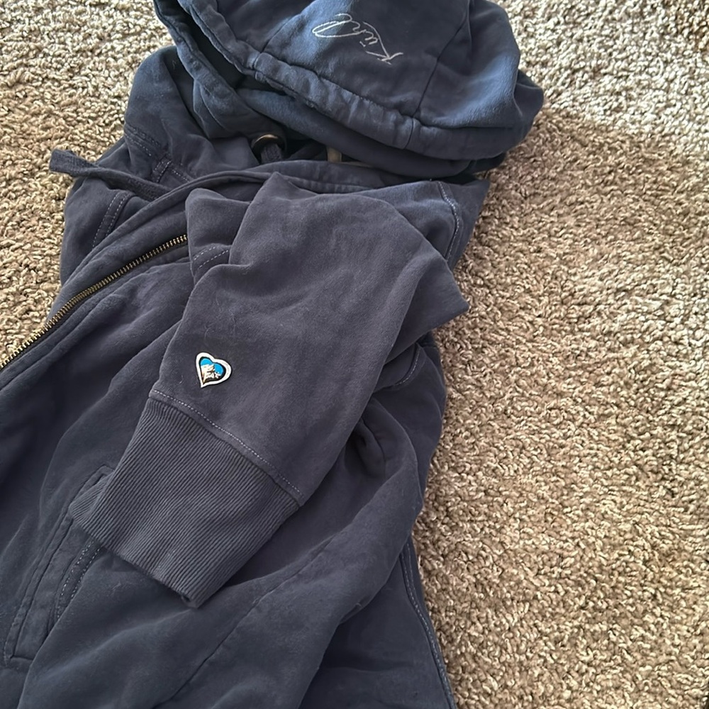 Navy Blue Hooded Jacket